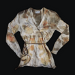 Eco-Printed Vintage Dalton's Virgin Cashmere Tie Sweater