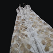 Eco-Printed Vintage 40's Cotton Maxi Dress