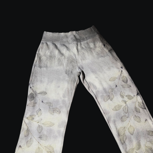 Eco-Printed Vintage DKNY Cotton Lounge Pants