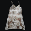 Eco-Printed Vintage Winter Silks Silk Slip Dress