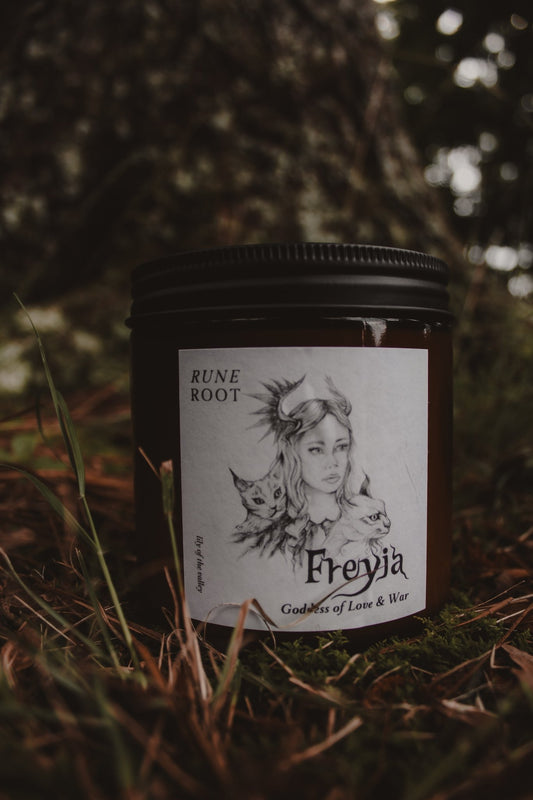 Freyja Mythology Candle-Candle-Rune Root